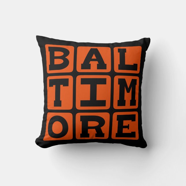 Coussin Baltimore, Maryland États-Unis (Recto)
