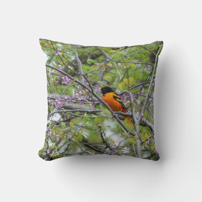 Coussin Baltimore Oriole (Recto)