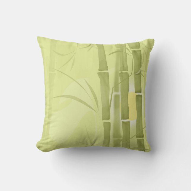 Coussin Bamboo vert (Recto)