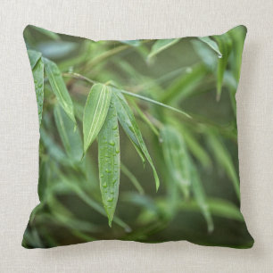 Coussin Bambou vert