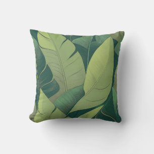 Coussin Bananarama Hawaiian Banana Feuilles (réversible)