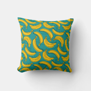 Coussin Banane jaune : Noir Vintage