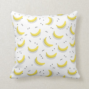 Coussin Bananes géométriques