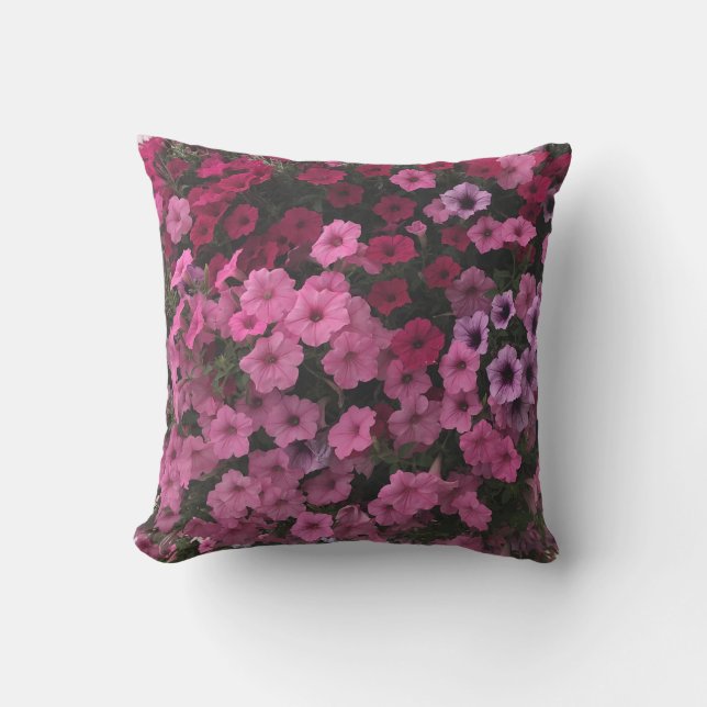 Coussin Banc de jardin pourpre rose Pétunia (Recto)