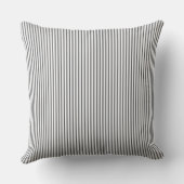 Coussin Bande de prélèvement noir et blanc (Verso)