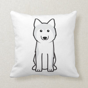 Coussin Bande dessinée de chien de chien de traîneau