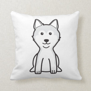 Coussin Bande dessinée de chien de Shiba Inu