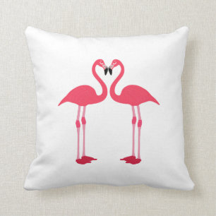 Coussin Bande dessinée de Flamants roses