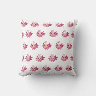 Coussin Bande dessinée du mignon Axolotl