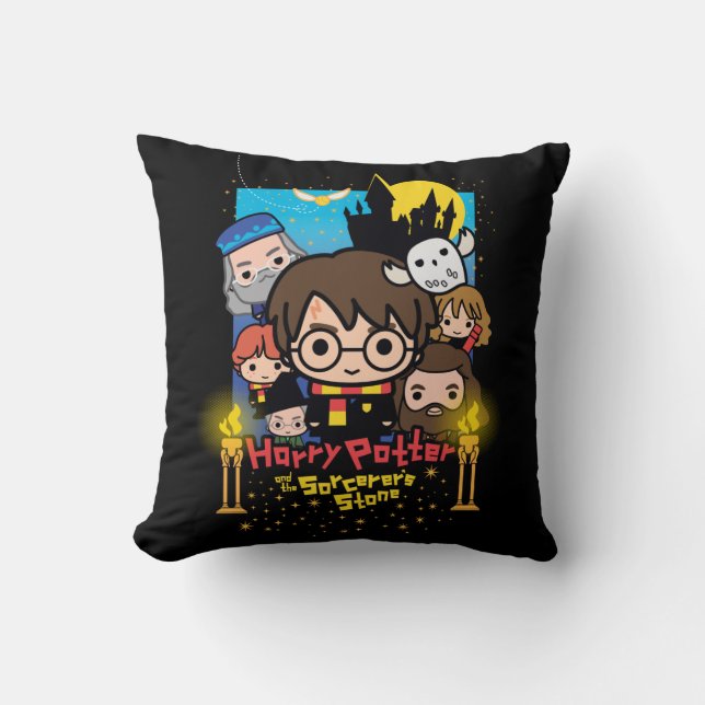 Coussin Bande dessinée Harry Potter et la pierre du (Recto)