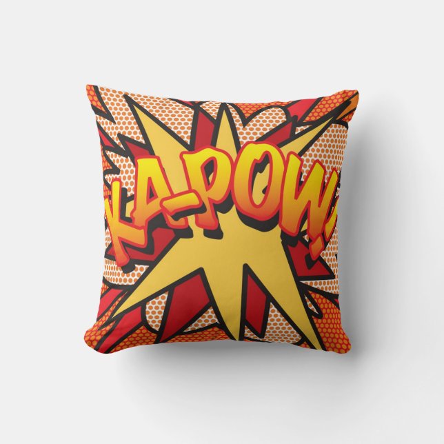 Coussin Bande dessinée KA-POW (Recto)