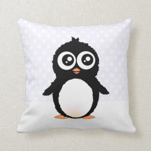 Coussin Bande dessinée mignonne de pingouin