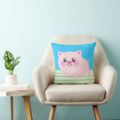Coussin Bande dessinée mignonne de porc (Chaise)