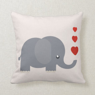 Coussin Bande dessinée mignonne d'éléphant avec le
