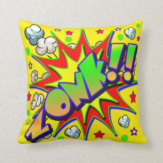 Coussin Bande dessinée ZONK de vecteur