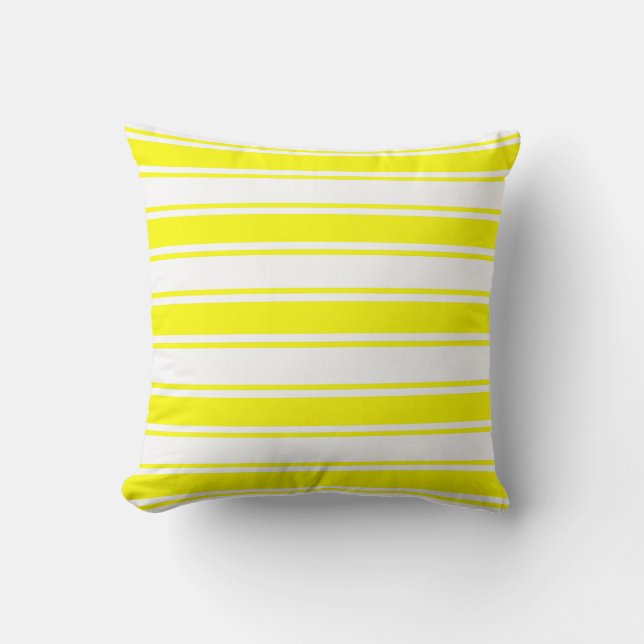 Coussin Bande horizontale jaune (Recto)
