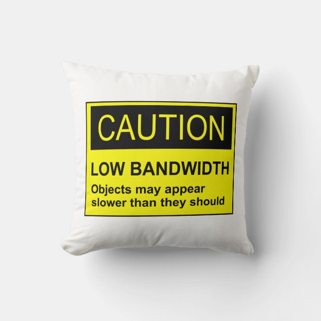 Coussin Bande passante faible de mise en garde (Recto)