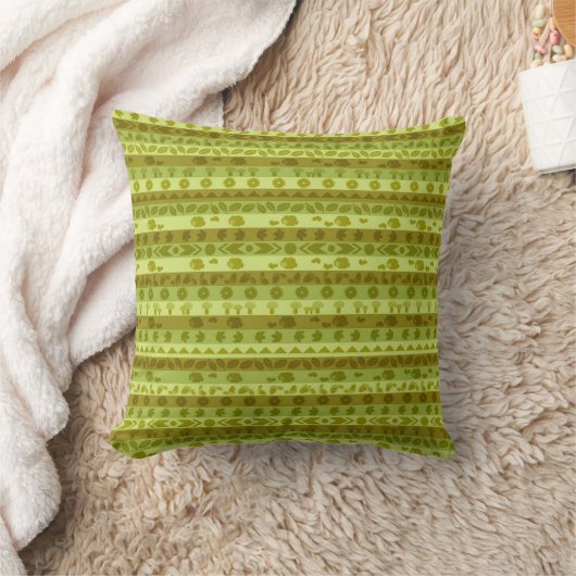 Coussin Bande verte de Kilim (Couverture)