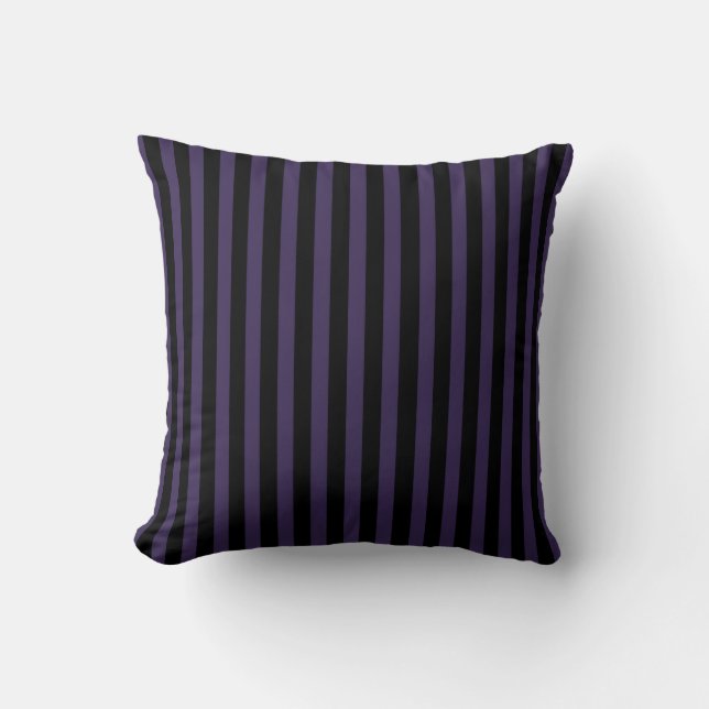 Coussin Bande violette et noire (Recto)