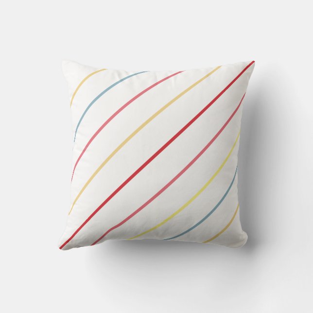 Coussin Bandes à diagonale mince (Verso)