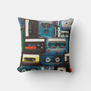 Coussin Bandes audio rétro