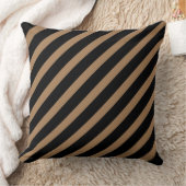 Coussin Bandes Brown et noires (Couverture)