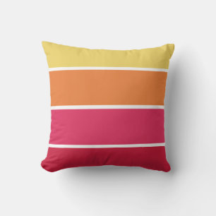 Coussin Bandes colorées