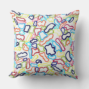 Coussin Bandes de cheveux 20 x 20 Poly Throw Pillow