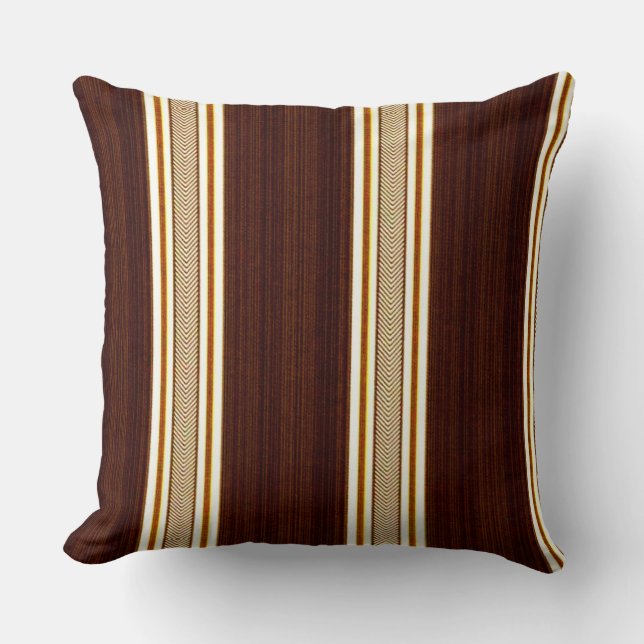 Coussin Bandes de chocolat (Recto)