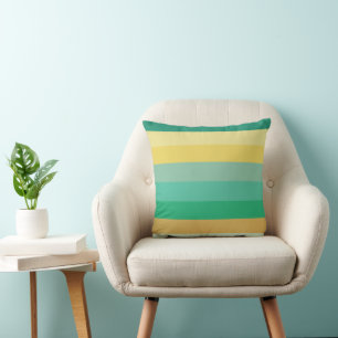 Coussin Bandes de couleurs claires