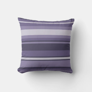 Coussin Bandes de cuir violet
