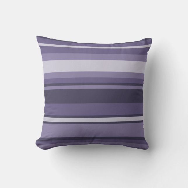 Coussin Bandes de cuir violet (Recto)
