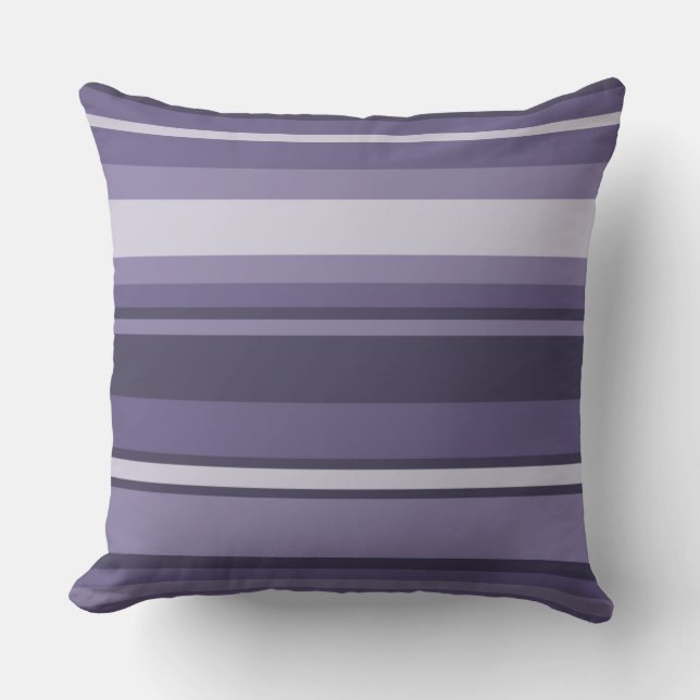Coussin Bandes de cuir violet (Recto)