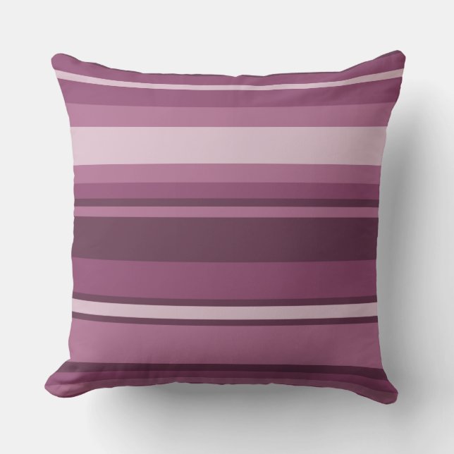 Coussin Bandes mauves (Recto)