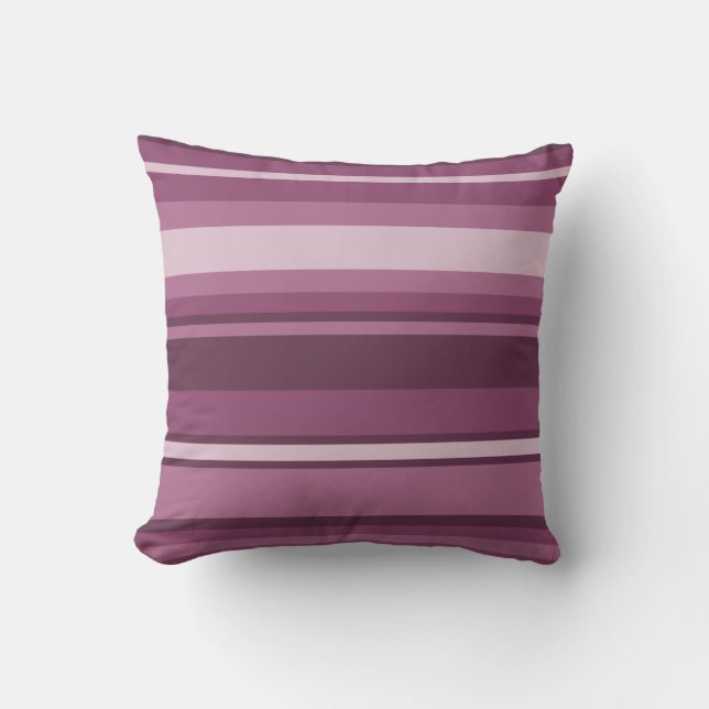 Coussin Bandes mauves (Recto)