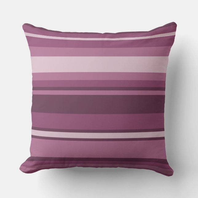 Coussin Bandes mauves (Recto)