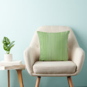 Coussin Bandes minces vert pâle et blanc (Chaise)