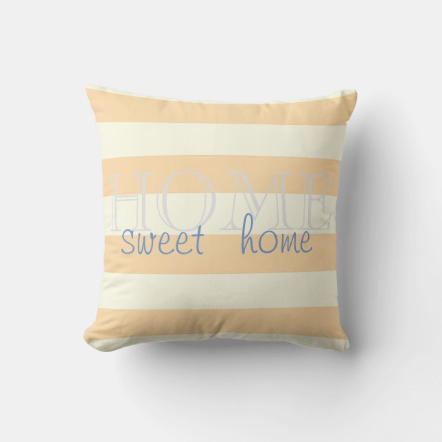 Coussin Bandes modernes adorables, Accueil Sweet Home (Recto)