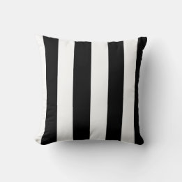 Coussin Bandes noir et blanc