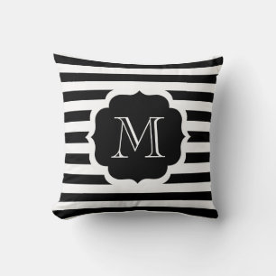 Coussin Bandes noires