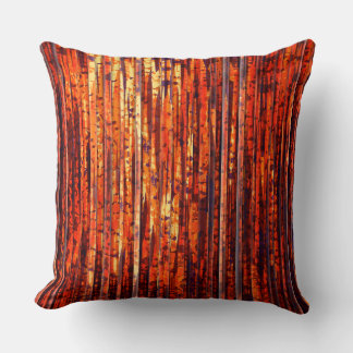 Coussin Bandes orange Abstraites