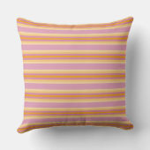 Coussin Bandes orange rose (Verso)