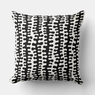 Coussin Bandes organiques - Noir