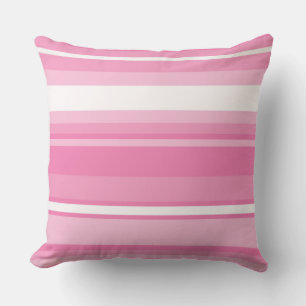 Coussin Bandes roses