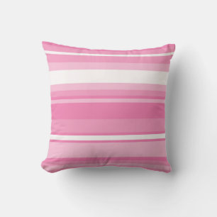 Coussin Bandes roses