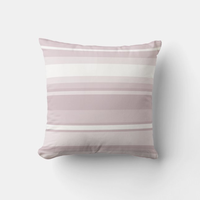 Coussin Bandes roses à quartz rose (Recto)
