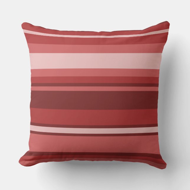 Coussin Bandes rouges (Recto)
