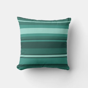 Coussin Bandes turquoises