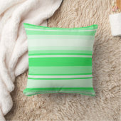 Coussin Bandes vert printemps (Couverture)