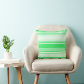 Coussin Bandes vert printemps (Chaise)